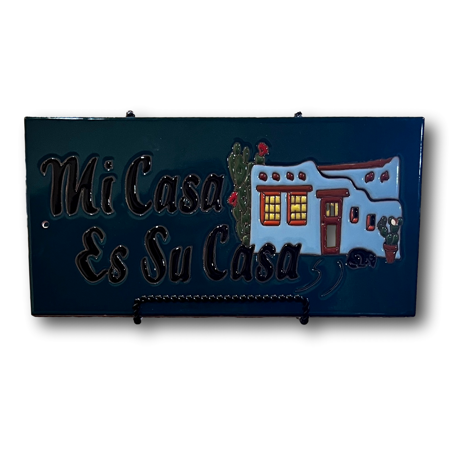 Handcrafted Decorative Spanish Greeting Tiles – Welcome & My House Designs
