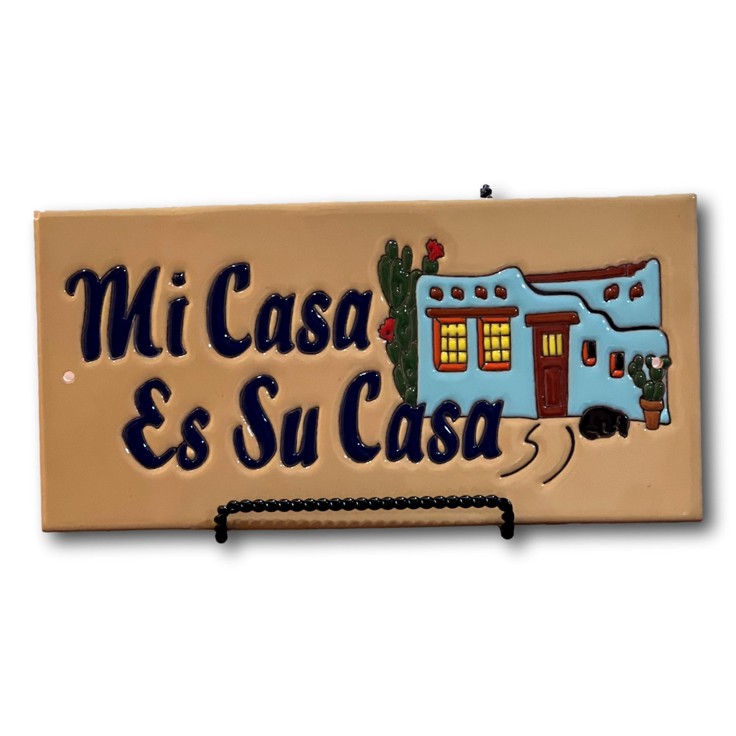 Handcrafted Decorative Spanish Greeting Tiles – Welcome & My House Designs
