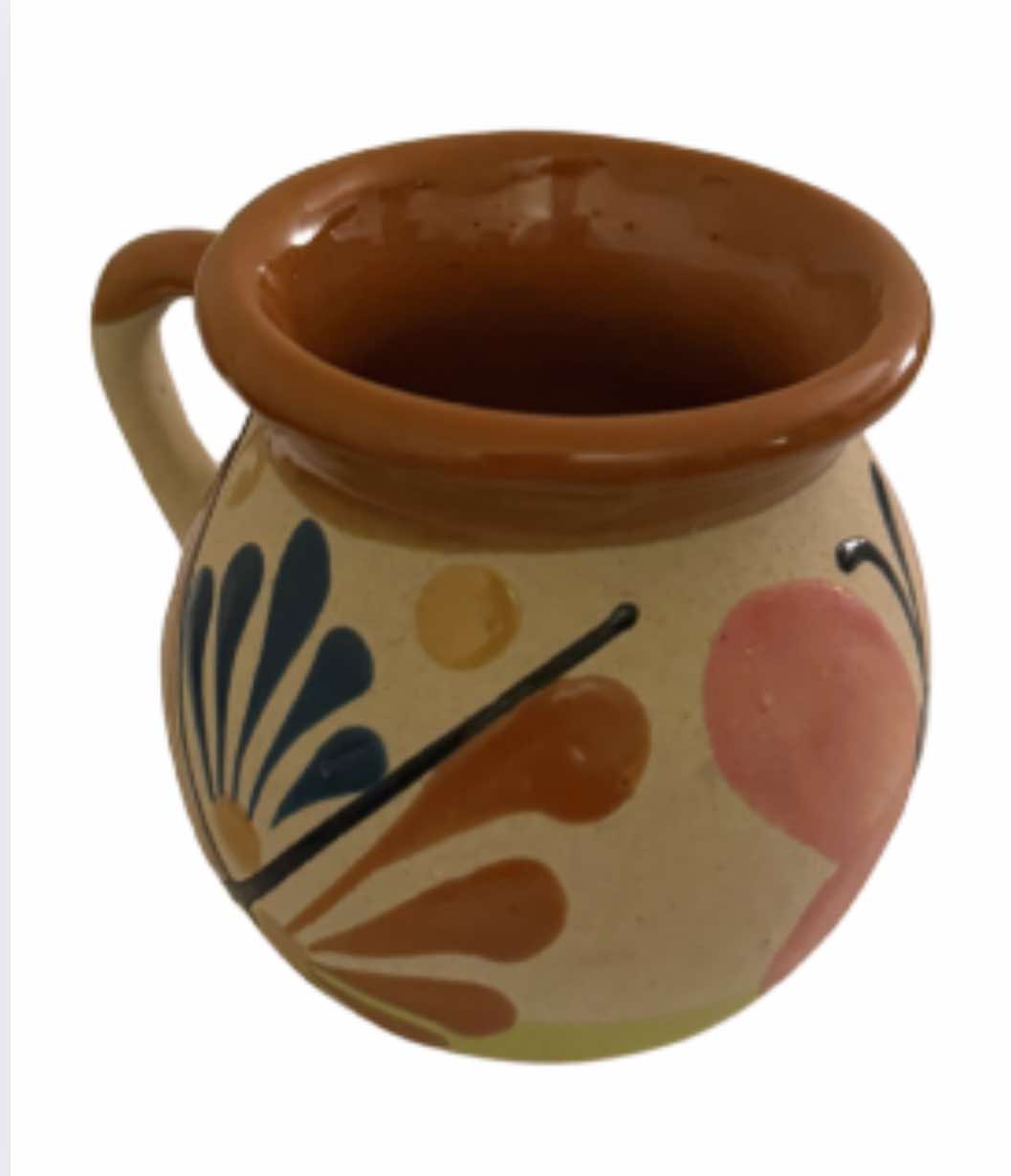 Handcrafted Talavera Coffee Mug – Blue Mexican Folk Art Pottery