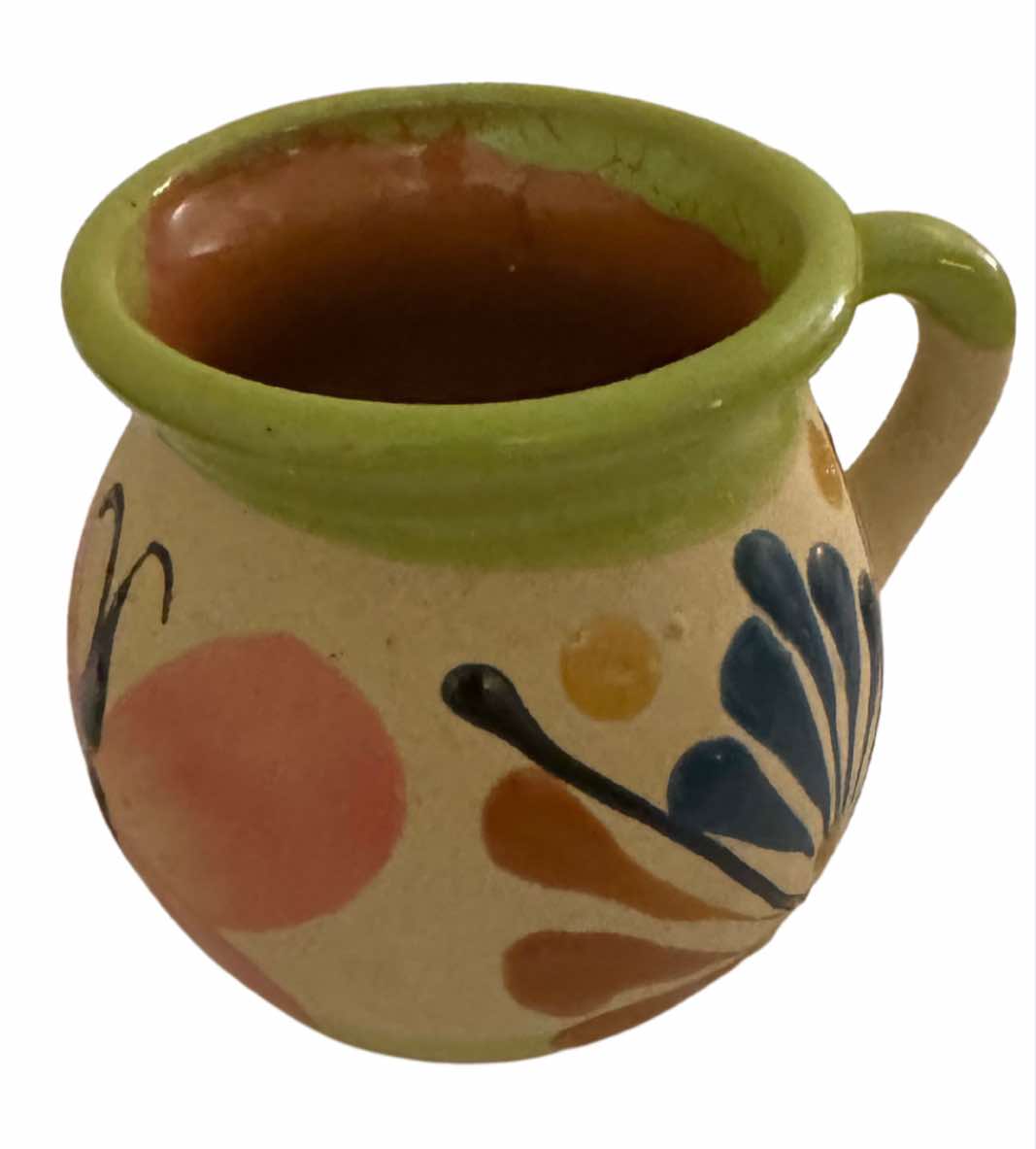 Handcrafted Talavera Coffee Mug – Blue Mexican Folk Art Pottery