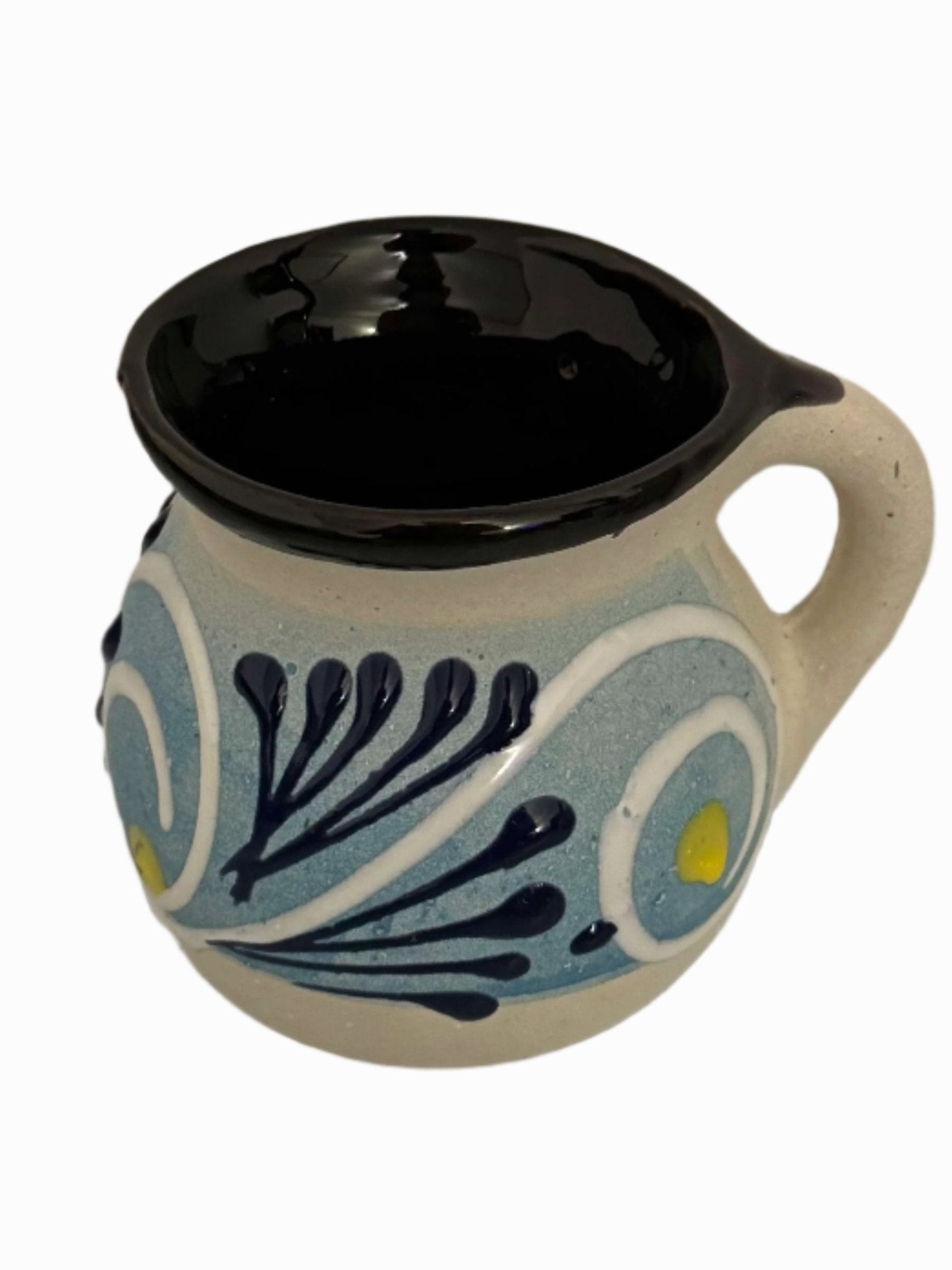 Handcrafted Talavera Coffee Mug – Blue Mexican Folk Art Pottery