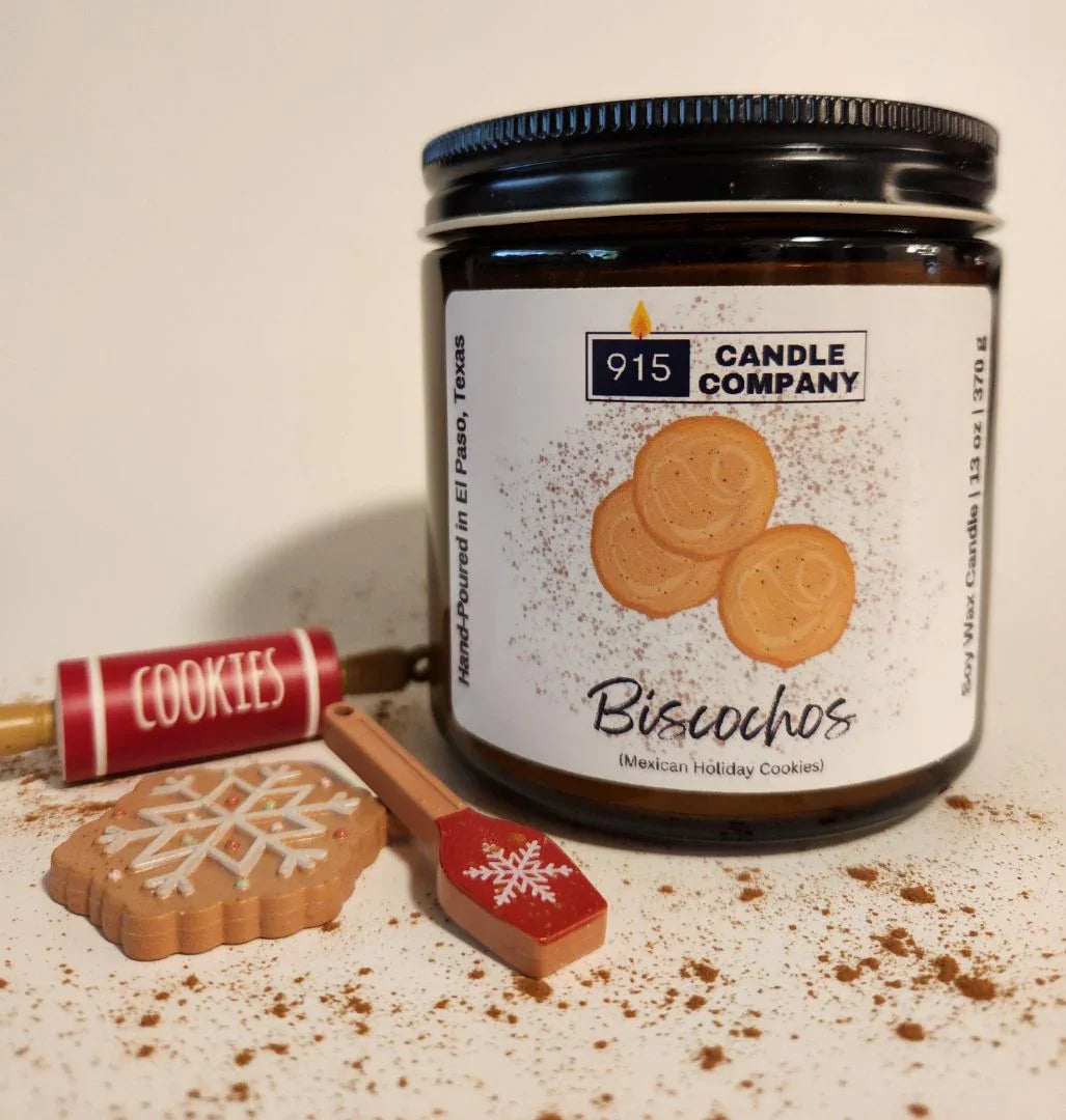 Holiday Scented Candles – Hand-Poured in El Paso, TX – Festive Scents Like Frosted Pine & Gingerbread Spice - Ysleta Mission Gift Shop