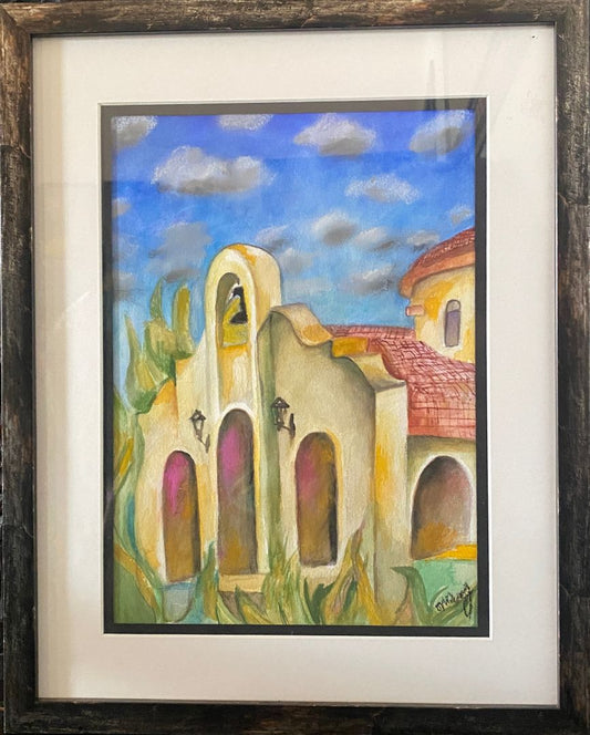 Original Watercolor Painting "The Chapel at the Holy Cross Retreat Center" Framed Double Matted 16 X 20