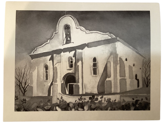 Note Card San Elizario Presidio Chapel With History Linen Paper 4 x 6 Frameable