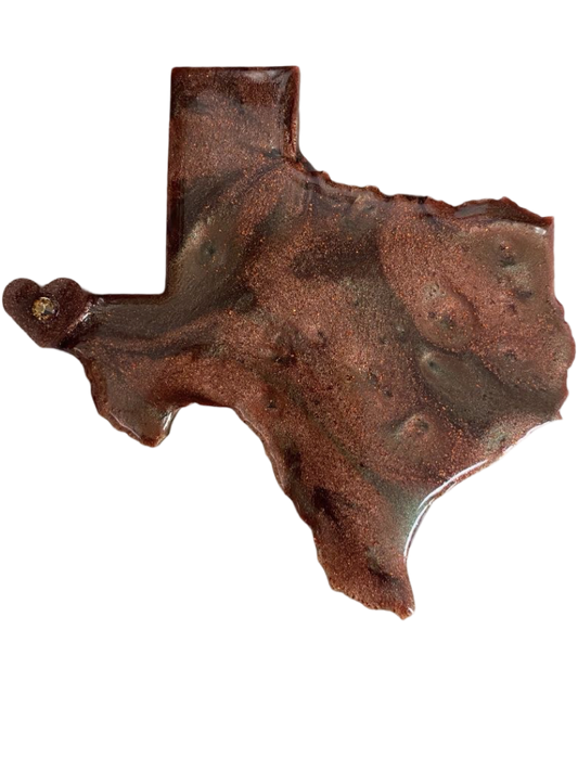 Souvenir Texas Shaped Magnet Resin Wood Backing  Heart For El Paso 6x4