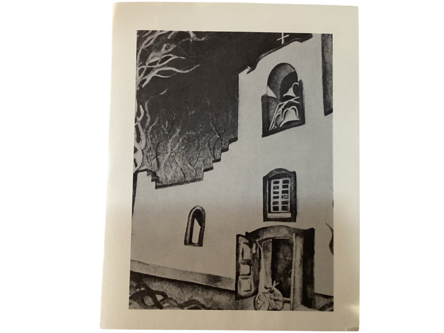 Note Card Socorro Mission With History Linen Paper 4 x 6 Frameable