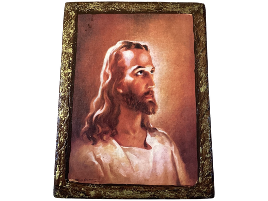 Retablo Wooden Tablet Divine Rostro of Jesus 6x8 inches