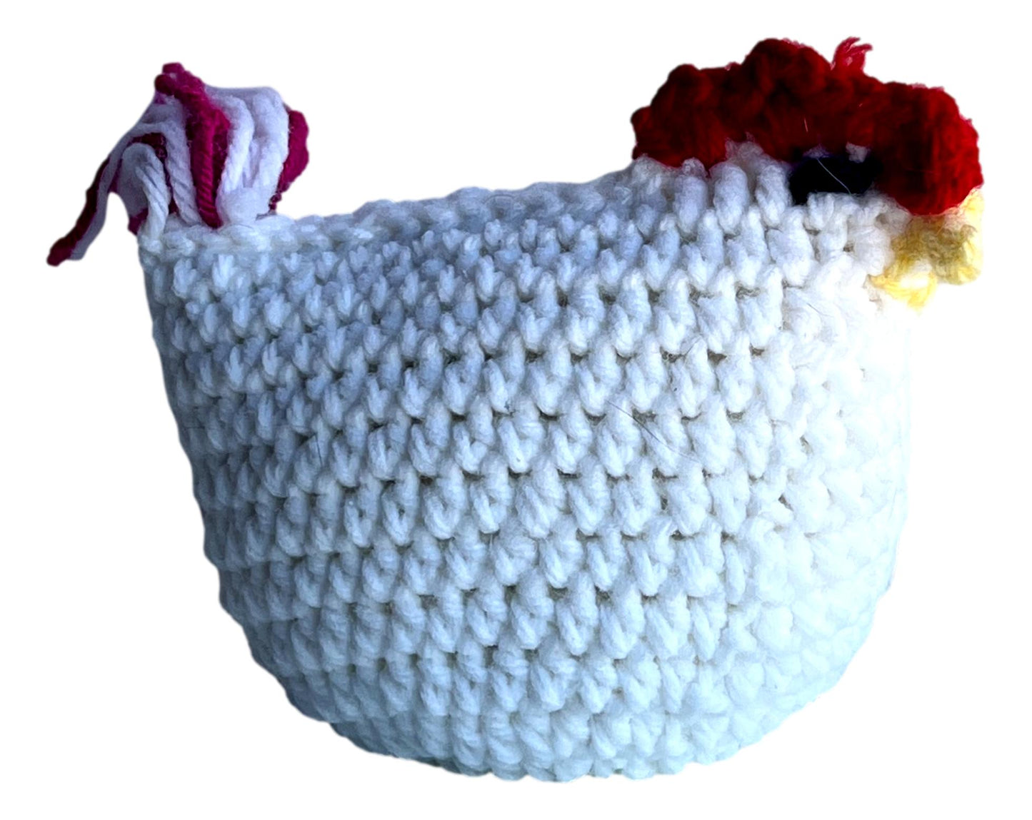 Hand-Crocheted Chicken Plush – 5"x4" Handmade Soft Decor