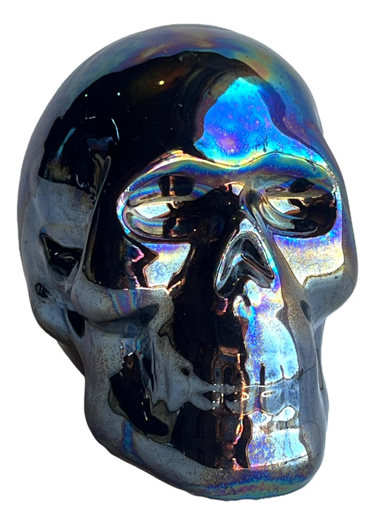 Handcrafted Ceramic Skull - Unique Artisan Decor for Home or Office