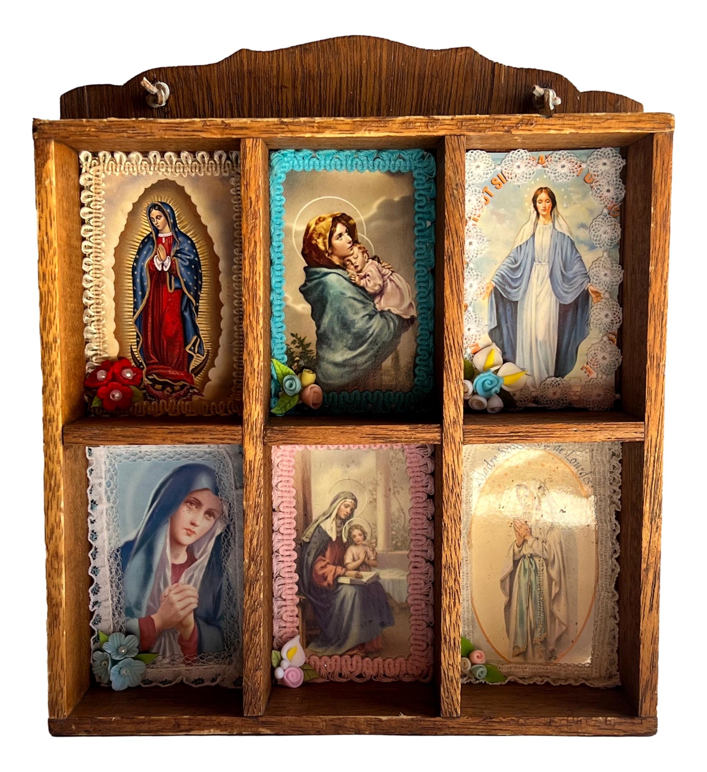 Virgen Retablo Wall Hanging 8.5" x 7.5"