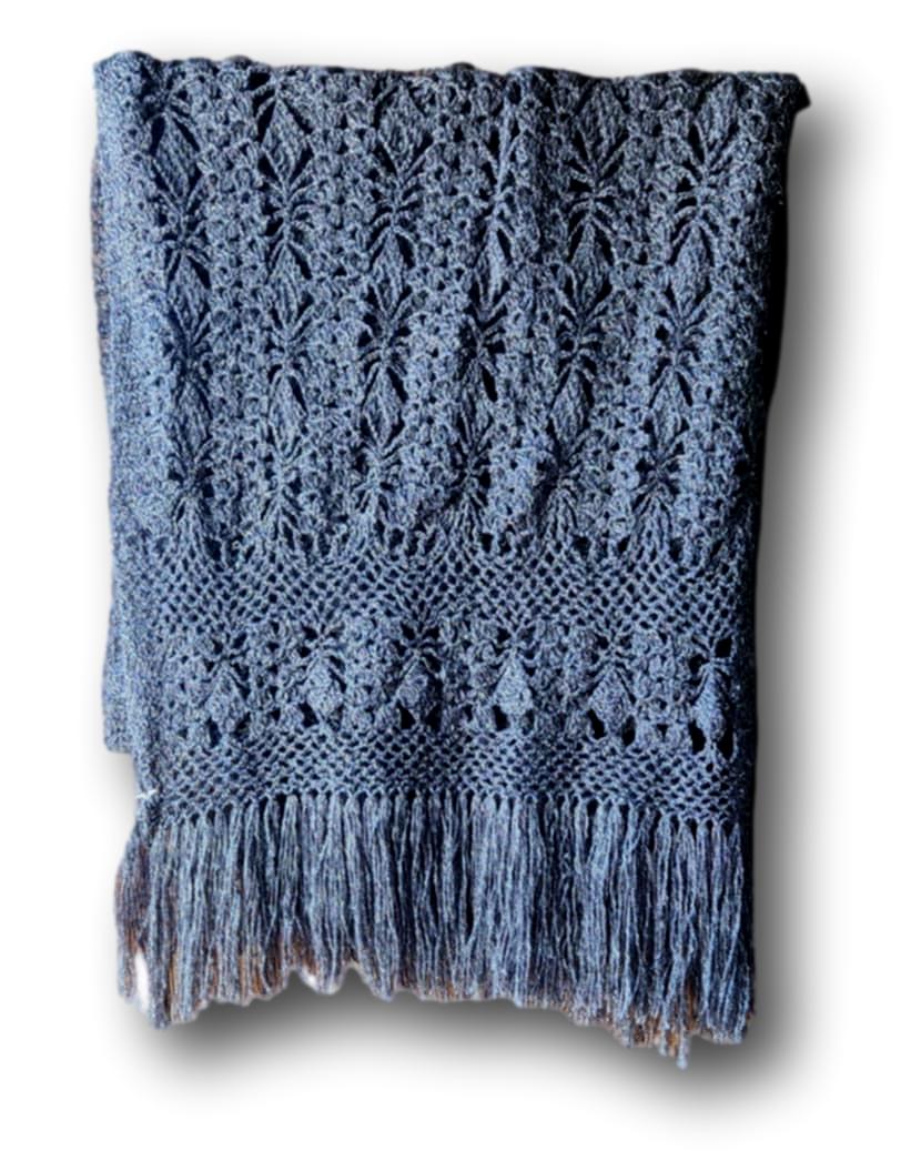 Knit Shawl Fringe Bottom