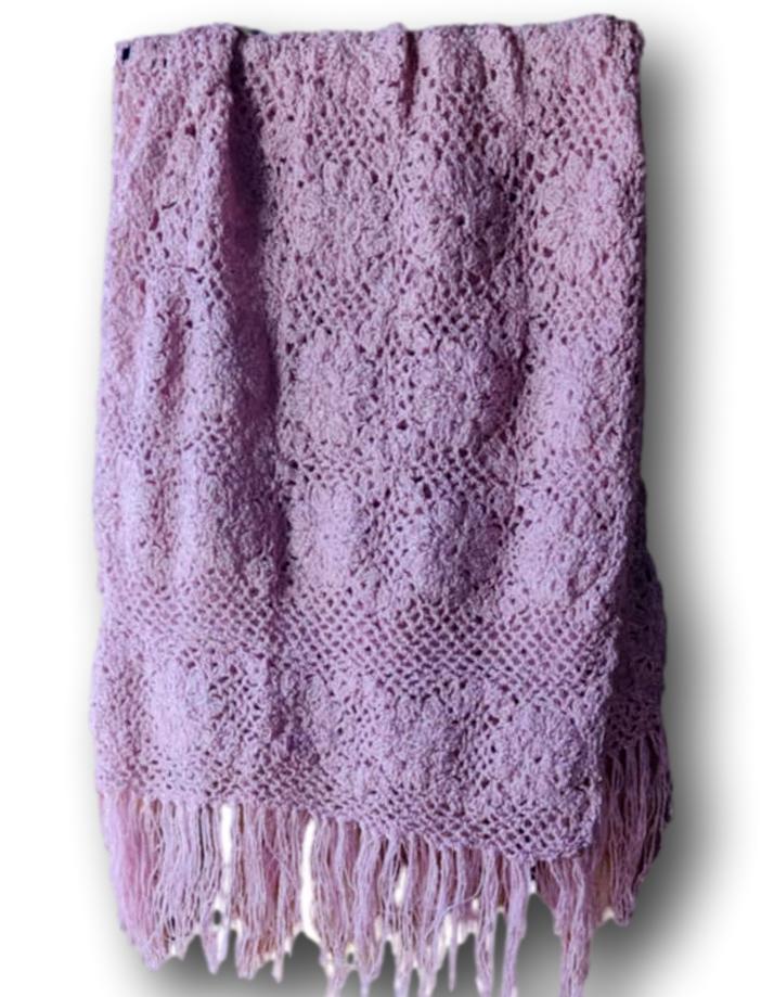 Knit Shawl Fringe Bottom