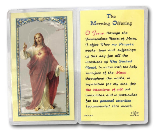 The Morning Offering – Laminated Prayer Card | Daily Faith-Filled Catholic Morning Prayer