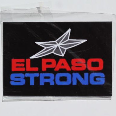 El Paso Texas strong magnet featuring city name and design, 2.5 x 3.5 inches, from Ysleta Mission Gift Shop souvenir magnet collection.