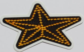 Stickers Yellow Star Vinyl Glossy Removeable 3x3