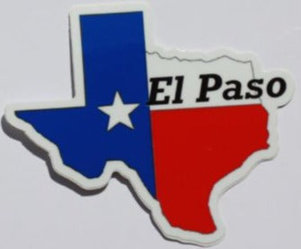 Stickers Texas Map Vinyl Glossy Removeable 3x3