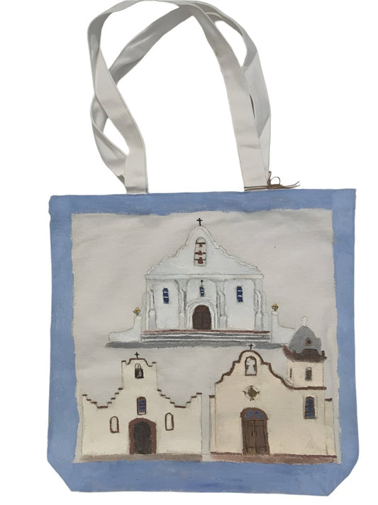 El Paso Missions Trail Tote Bag – Unique Souvenir & Everyday Bag (13" x 14")