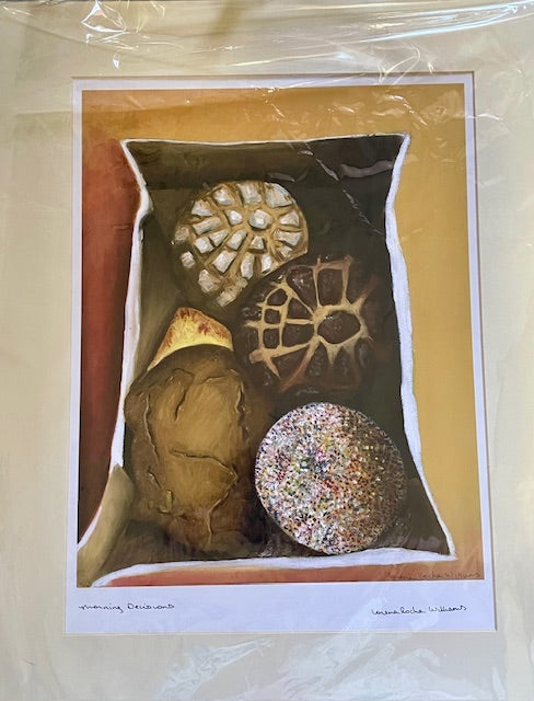 Pan Dulce Art Print – Original Mexican Bread Artwork, 12" x 18", Matted for Display