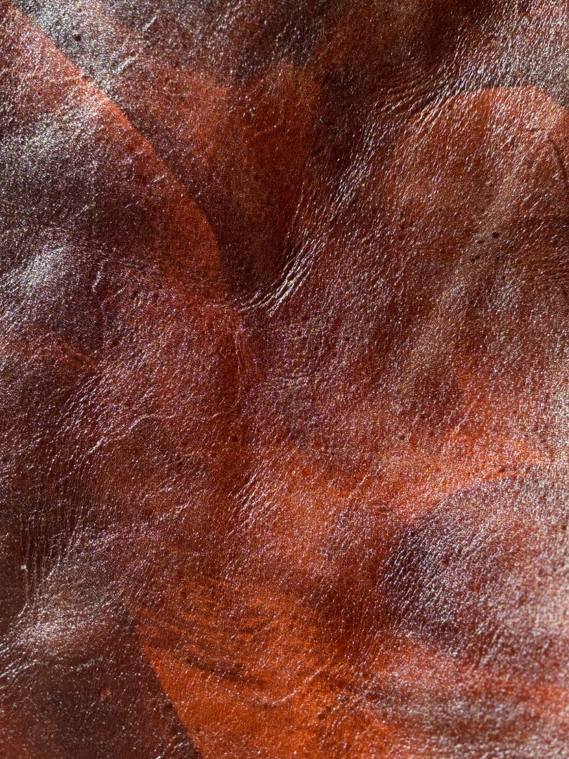 Beautiful Handmade Brown Leather Tote – Western Design with Silver Concho & Feather Tassel