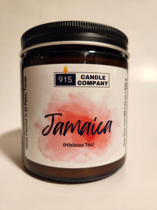 Jamaica Scented Soy Candle - Hand-Poured, Small Batch, Glass Container