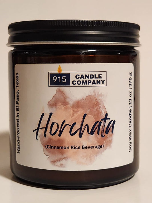 Horchata Scented Soy Candle - Hand-Poured, Small Batch, Glass Container