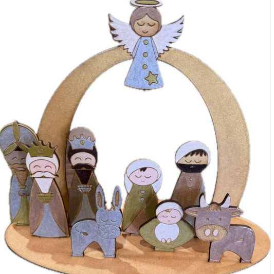 Nativity Set – Laser-Cut and Hand-Painted