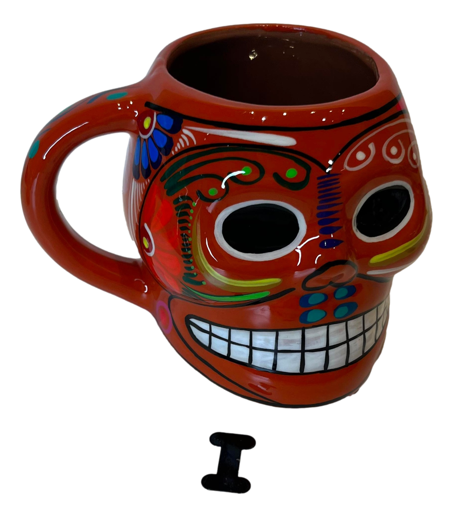 Mug Day Of The Dead Skull Ceramic Handcrafted-3