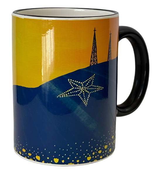 “New Beginnings” 15oz Ceramic Mug – Hope & Faith Inspired El Paso Art Mug