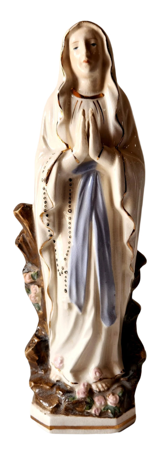 Our Lady of Lourdes Statue – Healing Apparition Figure, 8" x 2.25"
