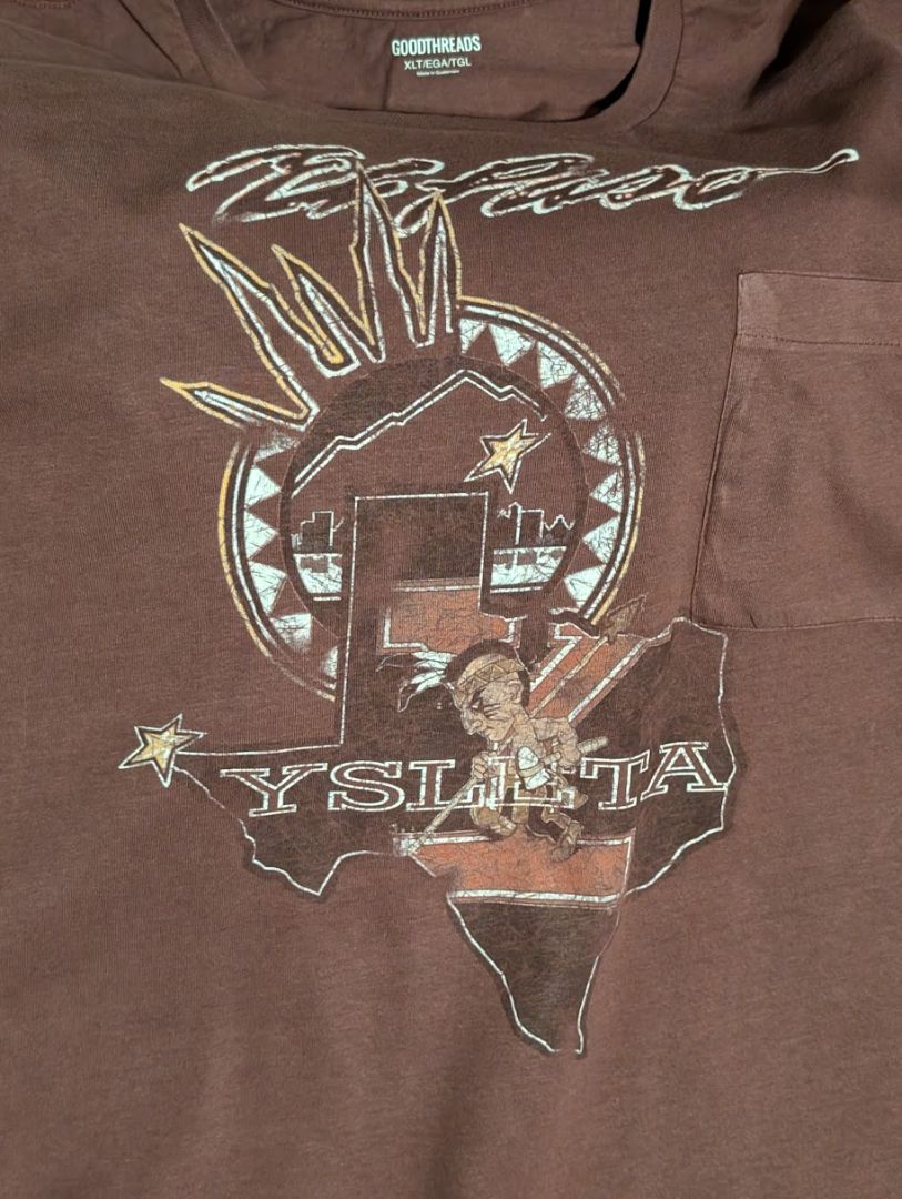 T-Shirt Ysleta Original Artwork- Prints-Maroon