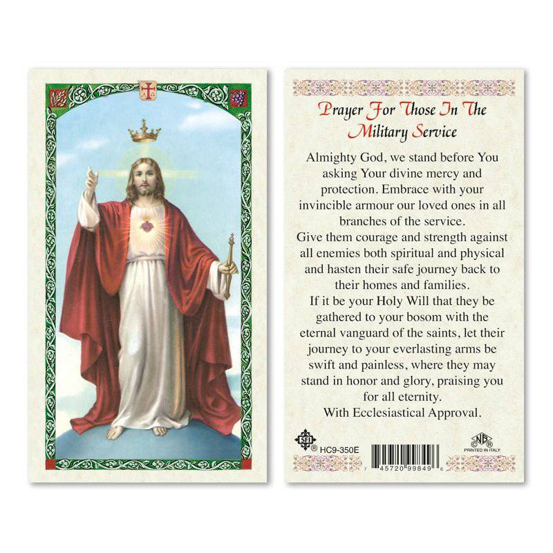 Prayer Card – Prayer for Those in the Military Service (HC9‑350E)