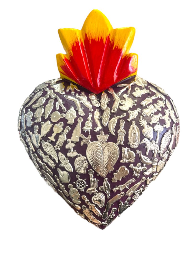 Milagros Wood Sacred Heart - Ysleta Mission Gift Shop