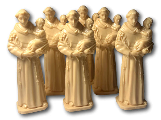 Saint Anthony Mini Statue – 3.5" Resin Catholic Figurine – Small Devotional Gift