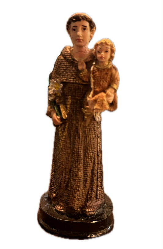 Saint Anthony Statue – 5-Inch Resin Figurine of the Beloved Miracle Worker