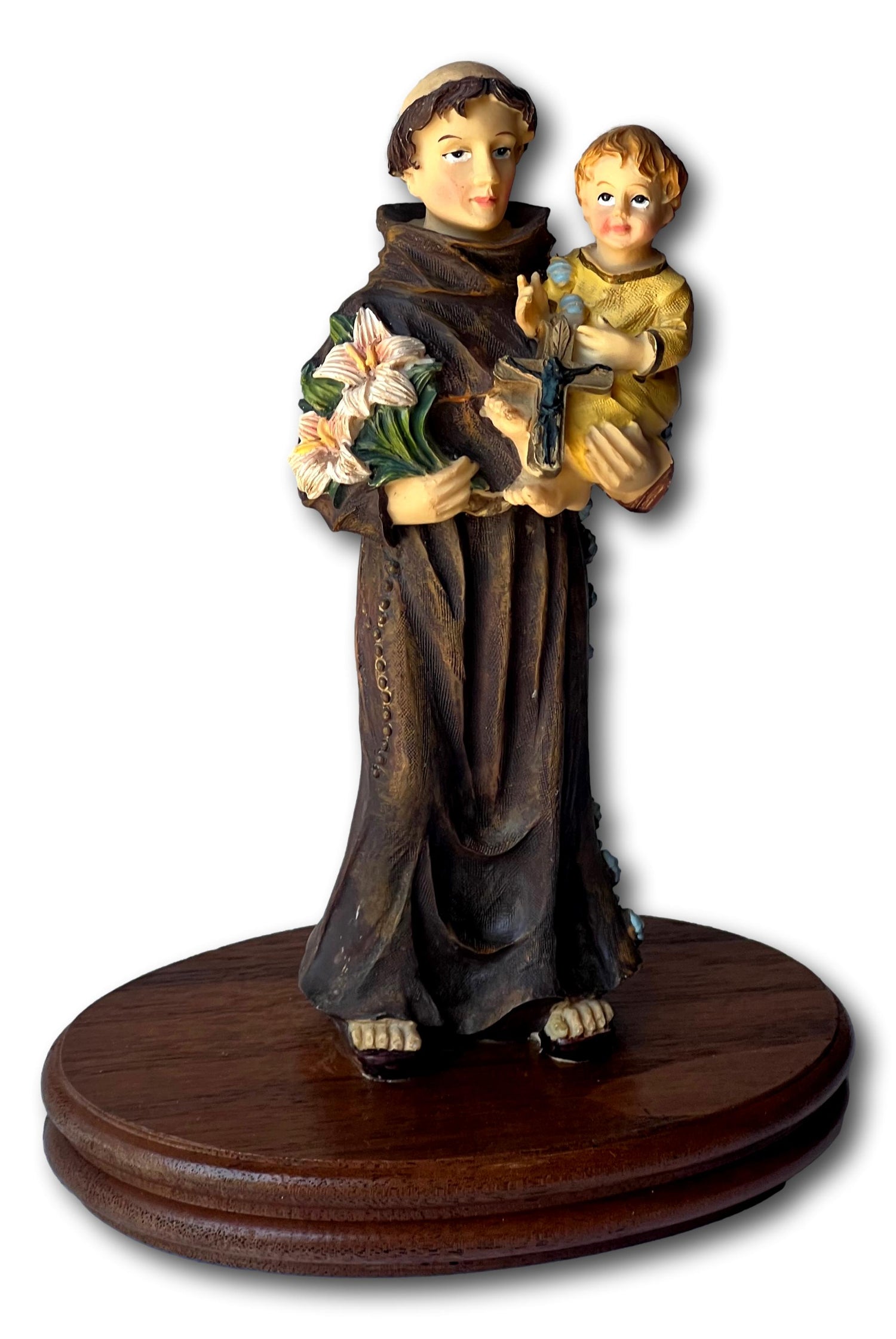 Saint Anthony Statue – Finder of the Lost – Resin – 7 Inches