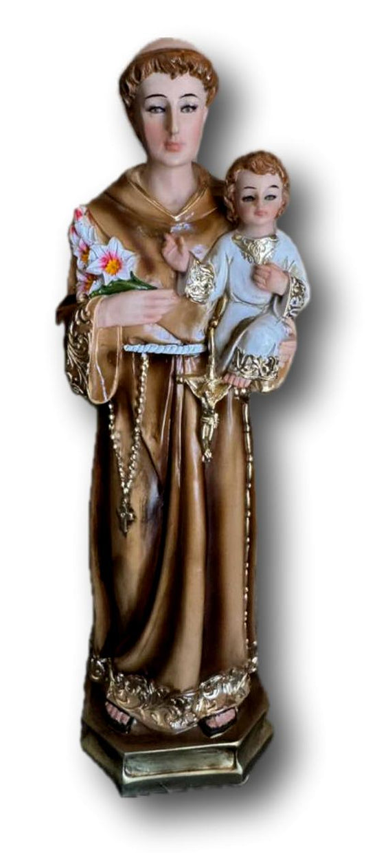 Saint Anthony with Christ Child – 12" Resin Catholic Statue