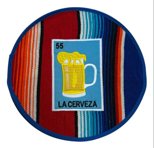 Sarape Tortilla Warmer – Colorful Mexican Tortillero La Cerveza Design