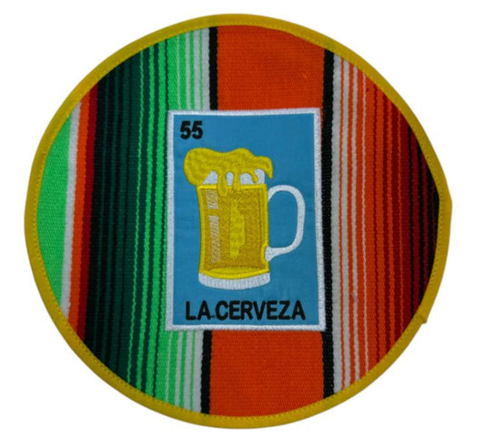 Sarape Tortilla Warmer – Colorful Mexican Tortillero La Cerveza Design
