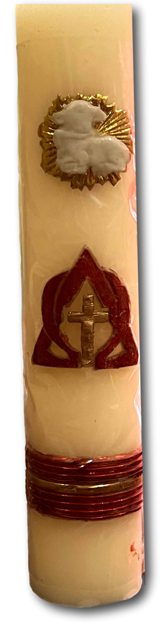 Simple Paschal Devotional Candles Handmade for Easter | Cirios Pascuales Sencillos
