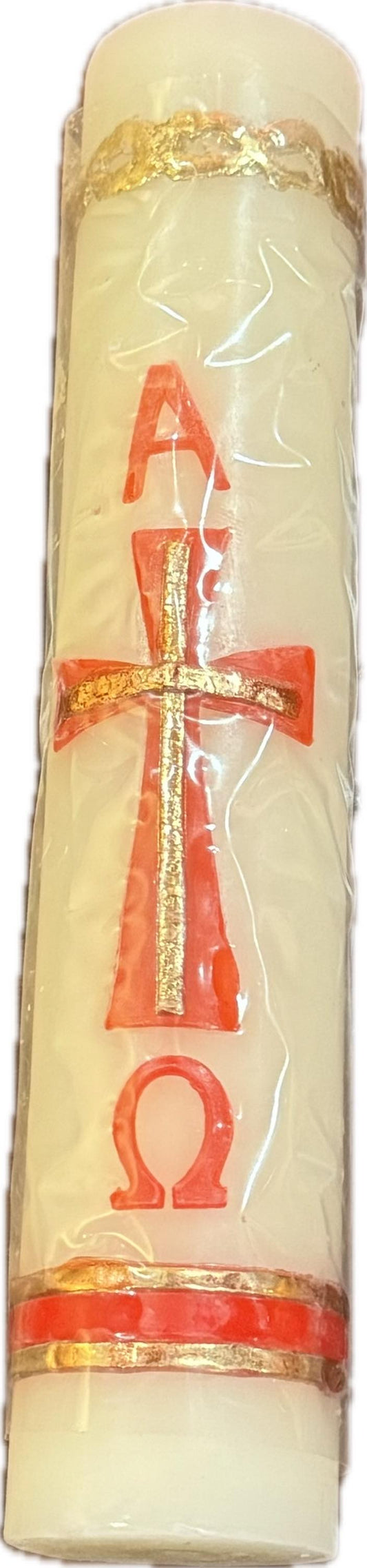 Simple Paschal Devotional Candles Handmade for Easter | Cirios Pascuales Sencillos