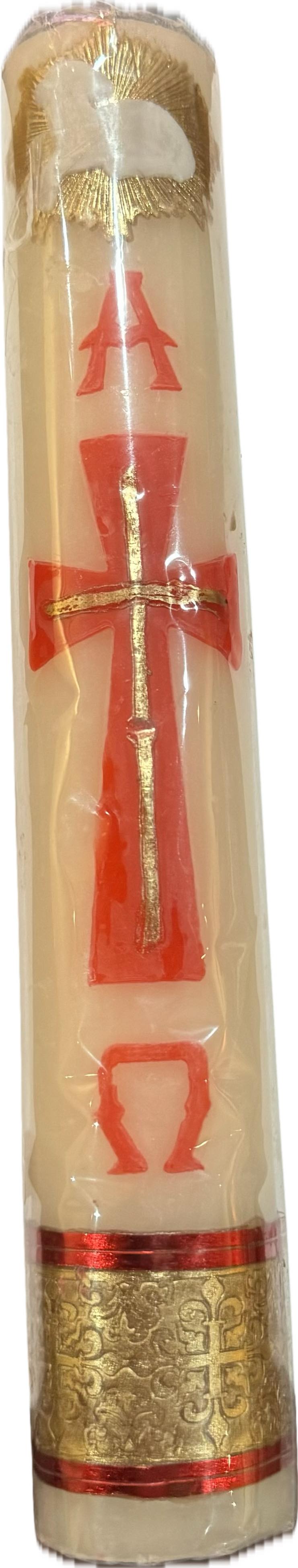 Simple Paschal Devotional Candles Handmade for Easter | Cirios Pascuales Sencillos