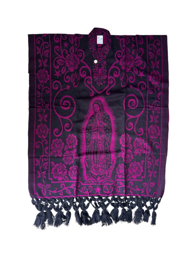 Fancy Soft Poncho - Ysleta Mission Gift Shop