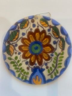Talavera-Inspired Hand-Painted Round Ornaments – One-of-a-Kind Traditional Mexican Designs