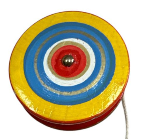 Traditional Wooden Yoyo – Hand-Painted Mexican Spinner Toy