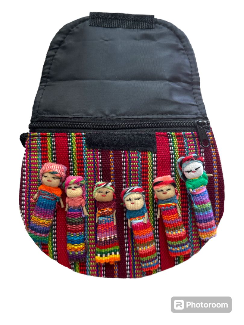 Handmade Worry Doll Purse – Traditional Guatemalan Artisan Craft - Ysleta Mission Gift Shop