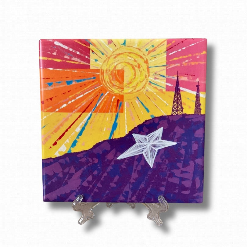 Suncity Ceramic Tile Art – 6×6 with Easel