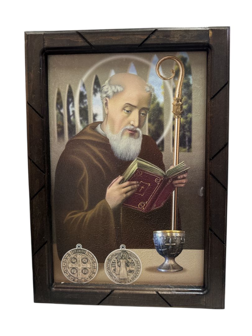 Religious Prints with Wood Frame Various – Classic Christian Wall Art 13 x 17.5 Inches
