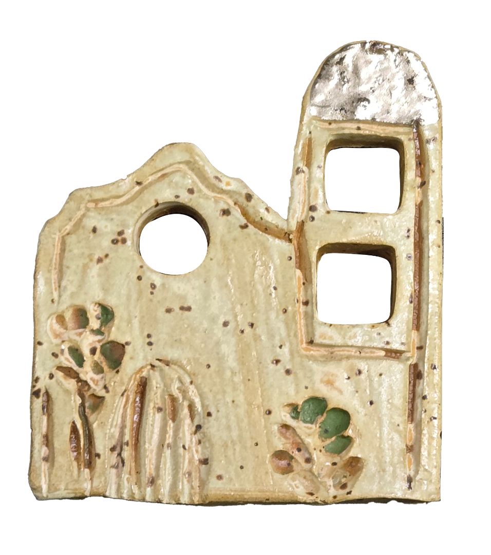 Handmade Ceramic Magnet – Ysleta Mission Keepsake & Souvenir