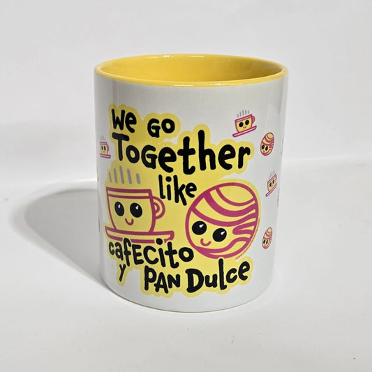 Cafecito and Pan Coffee Mug – Vibrant 15 oz Ceramic Gift for Loved Ones - Ysleta Mission Gift Shop