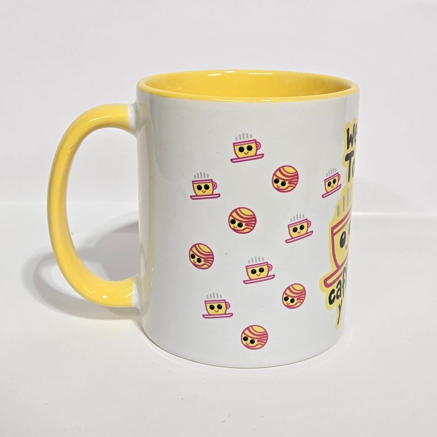 Cafecito and Pan Coffee Mug – Vibrant 15 oz Ceramic Gift for Loved Ones - Ysleta Mission Gift Shop